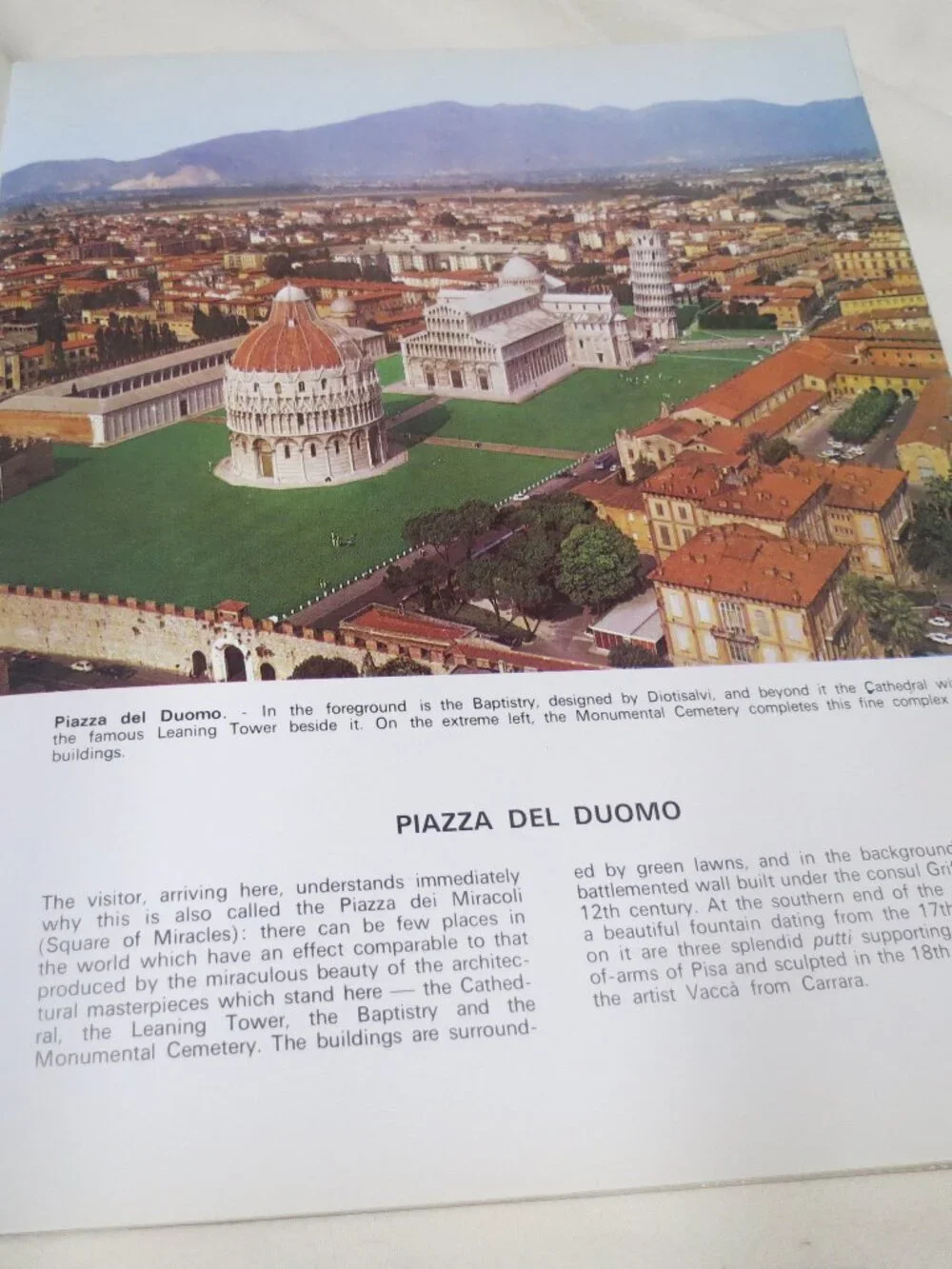 All Pisa vintage Tourist Souvenir Guidebook 1978 Italy